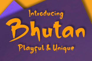 Bhutan: A Playful Display Font for Editorial Design