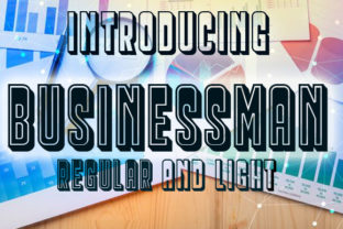 Businessman Font: A Retro 3D Typeface for Bold Branding