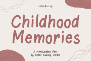 Childhood Memories: A Nostalgic Display Font for Makers