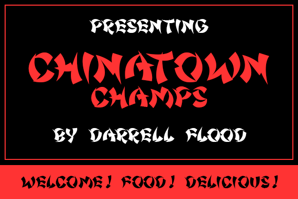 Chinatown Champs: A Bold Display Font for Digital Brands