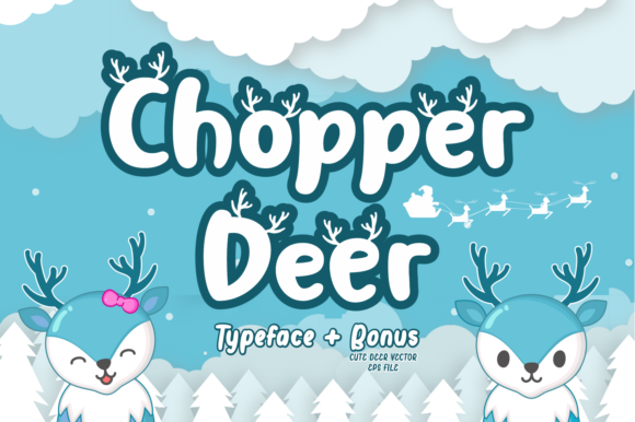 Chopper Deer Font: A Frosty Display Typeface for Web Design