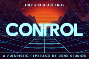 Control: A Futuristic Display Font for Modern Editorial Design