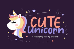 Cute Unicorn: A Playful Display Font for Branding
