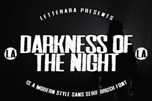 Darkness of the Night Font for Bold Handmade Branding
