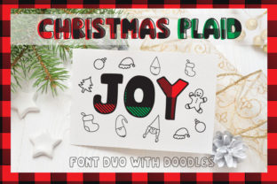 Elevate Holiday Web Design with Christmas Plaid Display Fonts