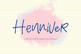 Henniver: The Sweet Display Font for Crafters