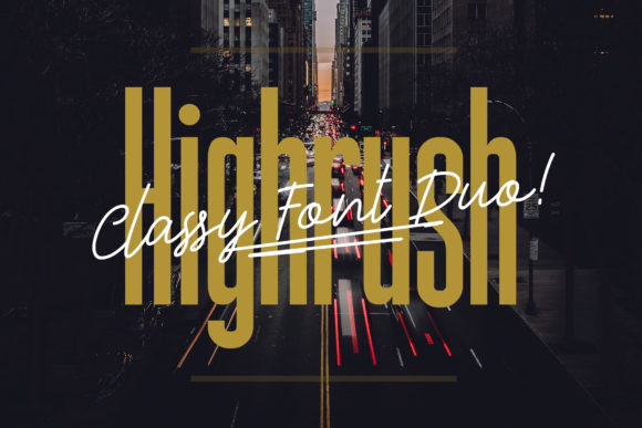 Highrush Duo Typeface Review for Branding