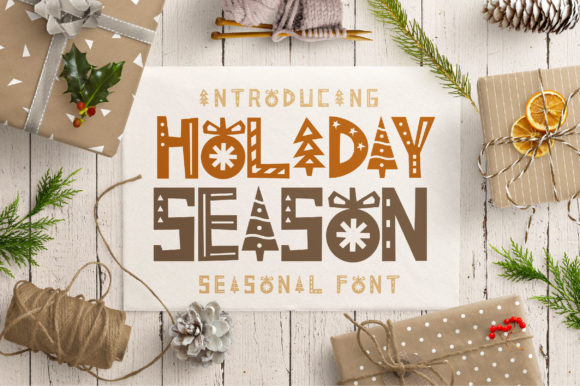 Holiday Season Font: A Festive Display Typeface for Branding