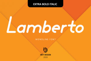 Lamberto Extra Bold Italic: A Bold Display Font for Modern Branding