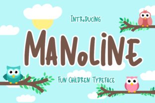 Manoline Font: A Playful Typeface for Modern Branding