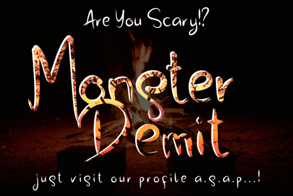 Monster Demit: A Bold Display Font for Horror and Thriller Projects