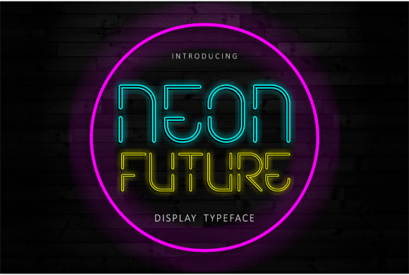 Neon Future: A Retro-Futuristic Display Font for Modern Makers