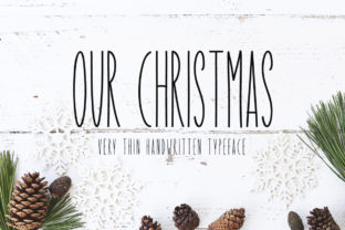 Our Christmas: A Premium Display Font for Festive Editorial Design