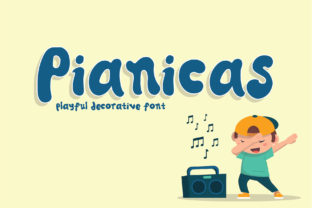 Pianicas: A Playful Display Font for Kids' Products