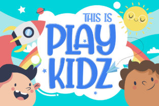 Playkidz: A Playful Display Font for Kids-Themed Crafts