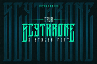 Scythrone: The Futuristic Display Font for Bold Designs
