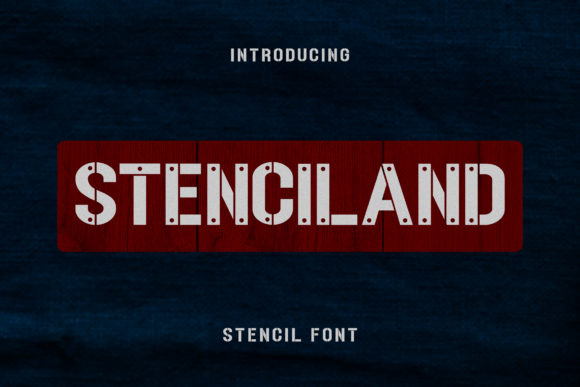 Stenciland: A Bold Display Font for Editorial Impact