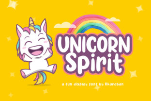 Unicorn Spirit: A Happy Display Font for Editorial Design