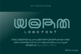 Worm: The Single-Line Display Font for Bold Logos